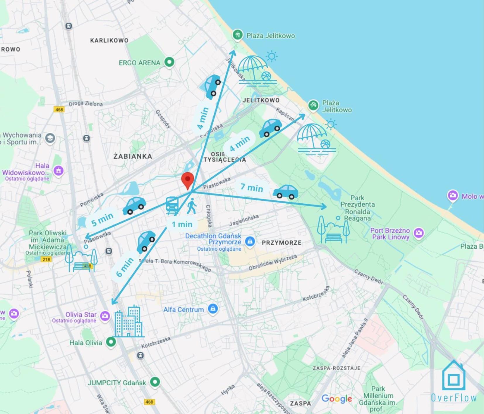 Purple Room - Charming Place, 15 Minutes To Gdansk Old Town & 5 Minutes To Seaside Zewnętrze zdjęcie
